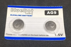 2 - pack (AG9) 394A 394 SR936SW LR936 LR45 SR45 SR93 Alkaline Watch Battery USA - Picture 1 of 2