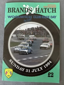 Race Programme 31 July 1994  Brands Hatch Saloons Formula Ford BMW Sports A5 - Picture 1 of 1