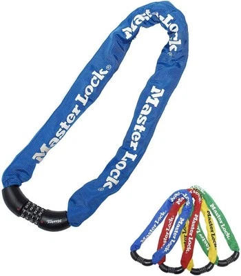 Master Lock Bike Chain Lock, Combination Lock, 90 cm Chain, Random Color 8392EU - Image 1 of 4