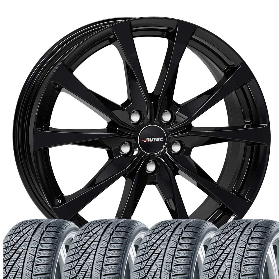 4 Winterräder Winter  Kompletträder für Audi Q4 e-tron 8x19 Brixen SW 255/50 R19 - Bild 1 von 4
