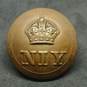 Northamptonshire Imperial Yeomanry (pre 1908) 25mm Button Scarce Backmark Maker - Picture 1 of 3