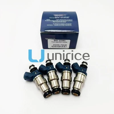 Genuine OEM 4Pcs Fuel injectors For Toyota Tacoma 2.4L 1995-2000 I4 23250-75040 - Изображение 1 из 4
