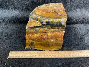 Z~ Thick Blue and Yellow Tiger Eye Rough 8 Lbs - Picture 1 of 4