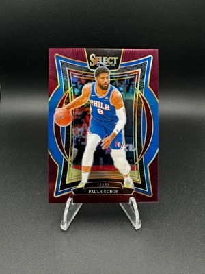 2024-25 Select Paul George/175 Granate Prizm Concourse Level Philadelphia 76ers Foto 1 de 3