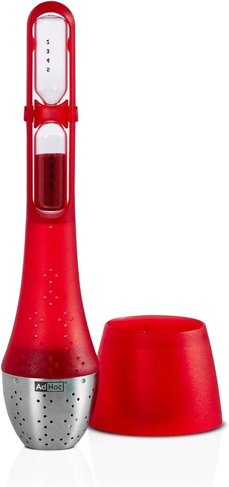 Filtro de té AdHoc para la hora del té, con reloj de arena giratorio, colador de té,... Foto 1 de 2