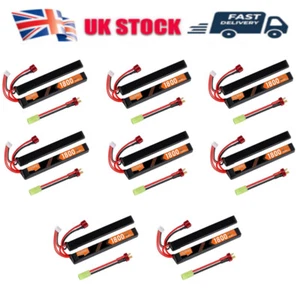 11.1V 1800mAh 30C Airsoft Hobby Stick LiPo Battery Rechargeable Mini Tamiya Plug - Picture 1 of 39