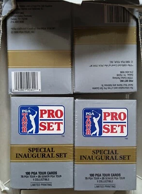 (4) 1990 PGA Tour Pro Set Golf Set Factory Sealed Special Inaugural Set  - Image 1 of 3