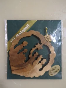  Gerusalemme Legno di Ulivo Ritagliato Made in Holyland con Certificato di Origine - Foto 1 di 3