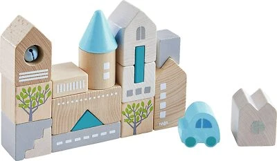 HABA Wooden 18pc Bad Rodach Building Blocks (Made in Germany) - Image 1 of 4