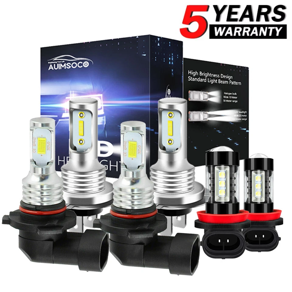For Mazda MX-5 Miata 2006-2014 Combo LED Headlights High/Low+Fog Light Bulbs Kit - Image 1 of 4