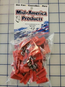 Mid America Products #130B Bulk Aero Guide Flag Nylon Threaded W/ Nut 25pcs 1/24 - Picture 1 of 3