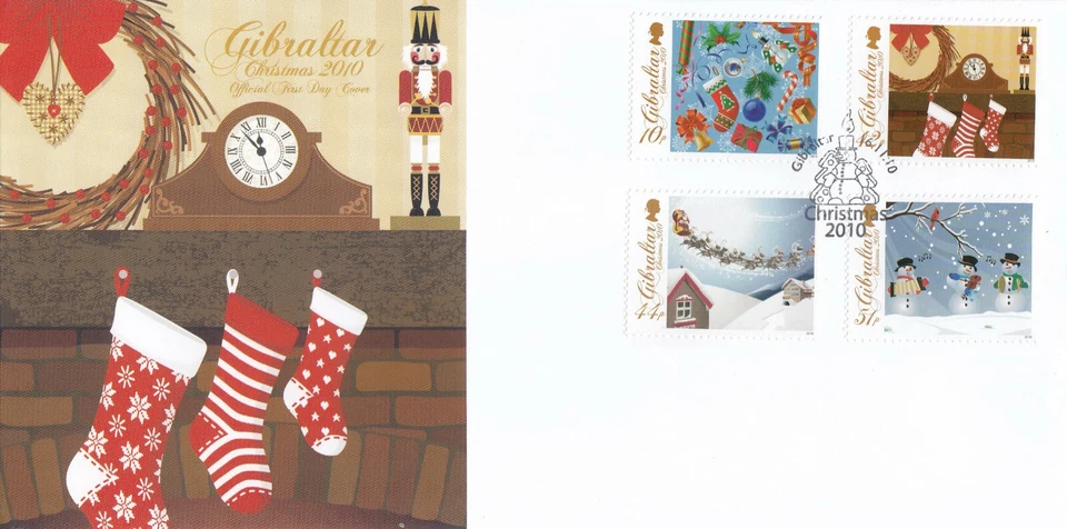 Christmas Gibraltar FDC 2010 (89589) - Image 1 of 1