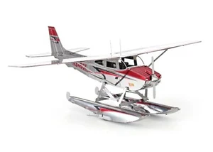 Metall Erde Cessna 182 Schwimmflugzeug Faszinationen 3D Blech Modellbausatz MMS111 - Bild 1 von 10