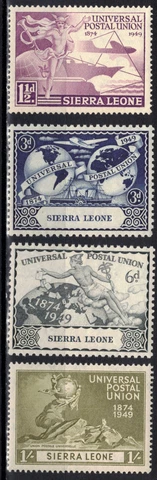 SIERRA LEONE Scott 190-3 Stanley Gibbons 205-8 Mint Hinged Cover