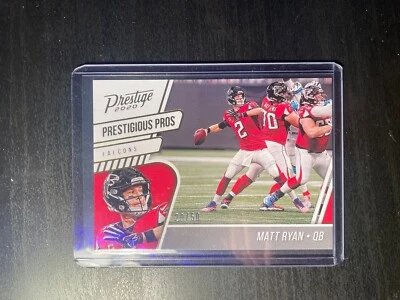Prestige 2020 Matt Ryan Prestigious Pros Xtra Points Gold Foil 20/50 Short Print - Image 1 of 2