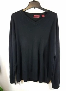 American Blue Silk Cashmere Rayon Blend Sweater Black  Men's Size Large L - Picture 1 of 6