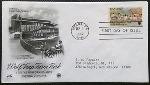Scott 2018 FDC Wolf Trap Farm Park Performing Arts Art Craft PCS Cachet ADDRESS - Picture 1 of 3