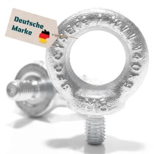 Tornillo anular DIN 580 M6 M8 M10 a M30 tornillo de ojo galv. galvanizado - Imagen 1 de 161