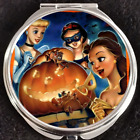 Princess Belle Cinderella Snow White Halloween Disney Gift Makeup Compact Mirror