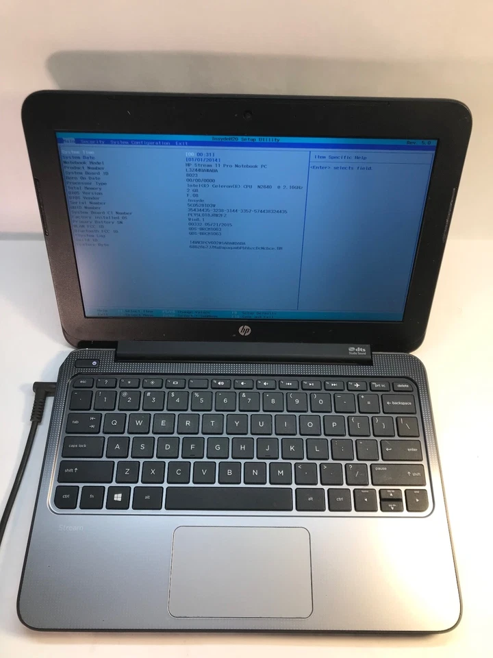 LOT OF 2-HP Stream 11 Pro 11" Netbook Intel Celeron N2840 64 GB SSD-C-GRADE- MZ - Image 1 of 4