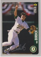 1996 Collector's Choice Silver Mike Bordick #639 Oakland Athletics Baseball
