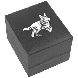 'Joyful German Shepherd in Full Stride' Ring Box (RB00026819)