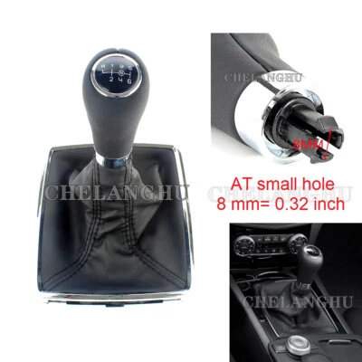 6 Speed Gear Shift Knob Boot For Mercedes Benz W204 C180 C200  C280 C63 AMG Foto 1 de 4
