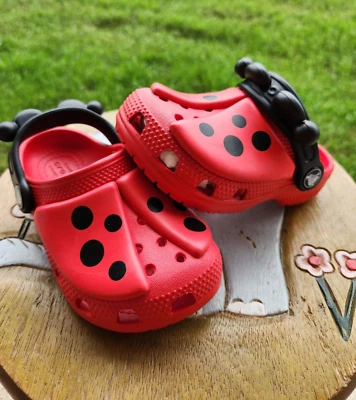 Crocs Classic "Ladybug" Girls' BRAND NEW 6C, 8C & 10C - Image 1 of 4