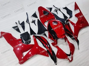 Fit for 2007-2008 CBR600RR Red Black ABS Injection Bodywork Fairing Panel Kit - Picture 1 of 9