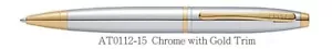 KREUZ CALAIS CHROM MIT GOLDVERKLEIDUNG KUGELSCHREIBER (AT0112-15) - Bild 1 von 5