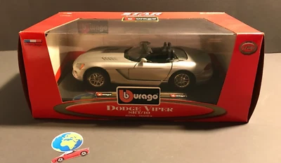 Bburago Dodge Viper SRT/10, automodello scala 1:24 - 1:25, vintage (1057) - Immagine 1 di 4