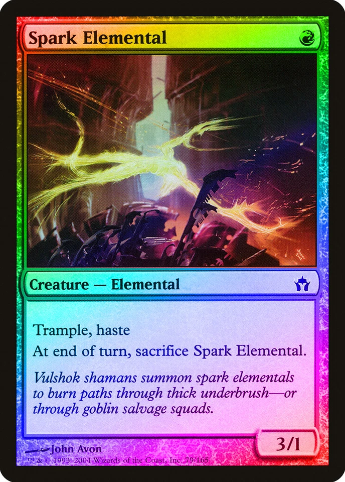 Spark Elemental FOIL Fifth Dawn PLD Red Common MAGIC GATHERING CARD ABUGames - Image 1 of 1