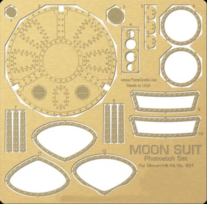 Traje de Luna MK-1 Exploración Lunar Set de Fotograbado Monarca Modelo Kit 031PG01 - Imagen 1 de 2