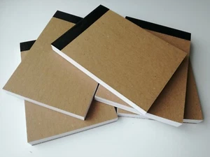 12 X A6 PLAIN WHITE PAPER JOTTER NOTE PAD MEMO KRAFT Takeaway Restaurant - Picture 1 of 11