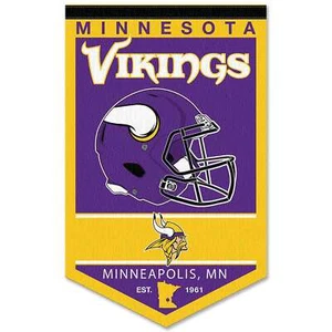 Minnesota Vikings History Heritage Logo Banner Flag - Picture 1 of 4