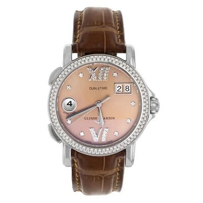 Ремешок Ulysse Nardin San Marco GMT +- Salmon Diamond Dial Alligator 37 мм 223-22 - Изображение 1 из 4