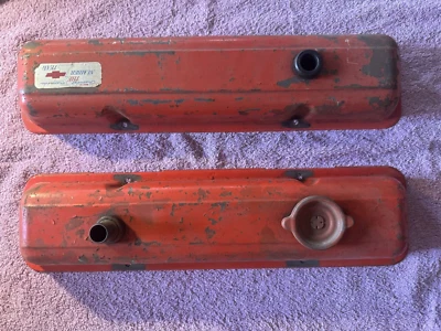Chevrolet Factory OEM GM Valve Covers 327 350 SBC V8 Impala Chevelle Camaro Nova Foto 1 de 4