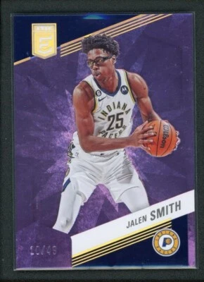 2022-23 JALEN SMITH 10/49 PANINI DONRUSS ELITE TMALL PURPLE - Image 1 of 2