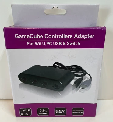 Nintendo GameCube Controllers Adapter for Wii U, PC USB & Switch New - Image 1 of 2