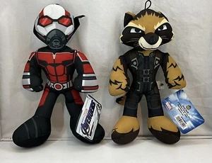 Marvel Avengers Ant Man Antman Stofftier Plüsch + Rocky Racoon Neu Mit Etikett - Bild 1 von 3