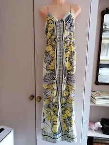 Womens River Island Summer Maxi Dress Yellow Size UK 8 - Picture 1 of 7