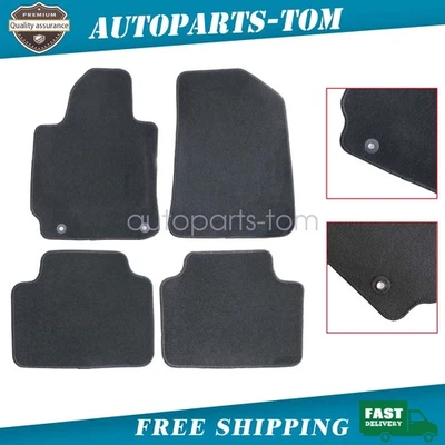 For 2019-2024 Kia Forte Front & Rear Floor Mats Carpet Waterproof Black 4PCS - Image 1 of 4