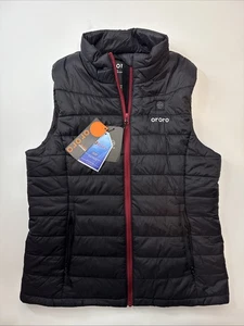 Chaleco acolchado con cremallera completa térmico Ororo para mujer aislado negro mediano nuevo sin batería - Imagen 1 de 9