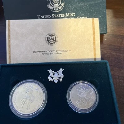 1992-D and 1992-D $1 and 50C Columbus Quincentenary Dollar and Half Dollar - Image 1 of 4