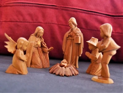 Weihnachten – Krippenfiguren Set,   Holz , Oberammergauer Art - Bild 1 von 4
