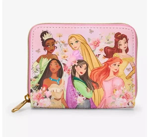 Cartera Loungefly Disney Princesa Grupo Princesa Floral Cremallera Alrededor - Imagen 1 de 4