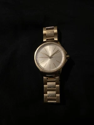 Reloj Armani Exchange AX4346 Hombre Oro Acero Inoxidable Pulsera 44mm Esfera Foto 1 de 3