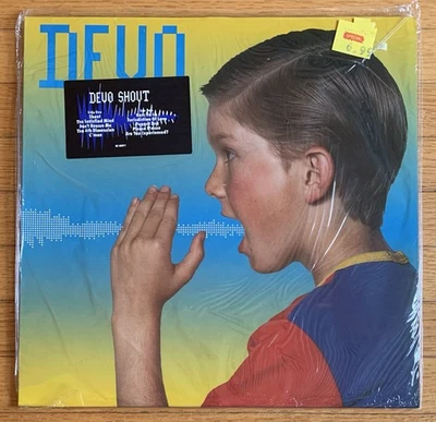 Devo - Shout 1984 factory sealed 1st Press with hype sticker new old stock - Image 1 of 4