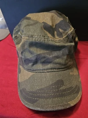 Boné militar exército ajustado cadete patrulha unissex 100% algodão camuflado - Imagem 1 de 4