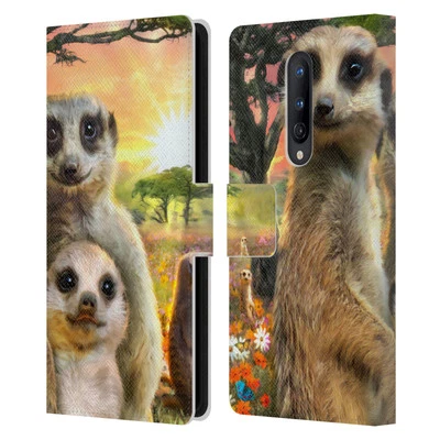 OFFICIAL AIMEE STEWART ANIMALS LEATHER BOOK WALLET CASE COVER FOR ONEPLUS PHONES - Image 1 of 4